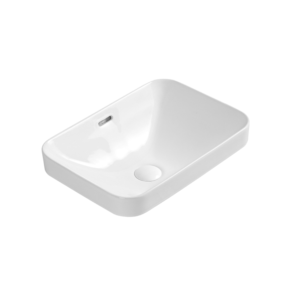 Aulic Barlee Semi-Inset Basin Gloss White