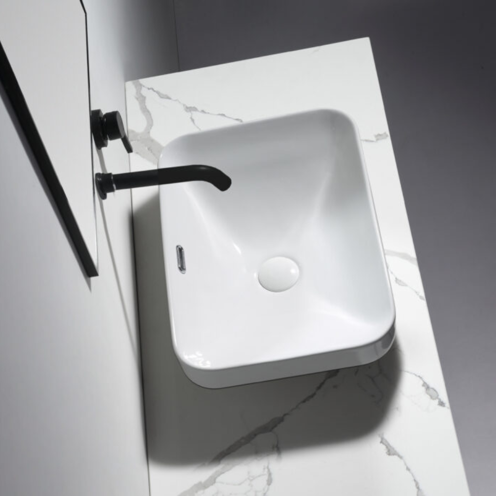 Aulic Barlee Semi-Inset Basin Gloss White