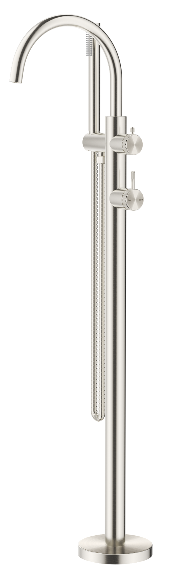 Mica Fluted Freestanding Bath Mixer with Hand Shower - Neche Interiors