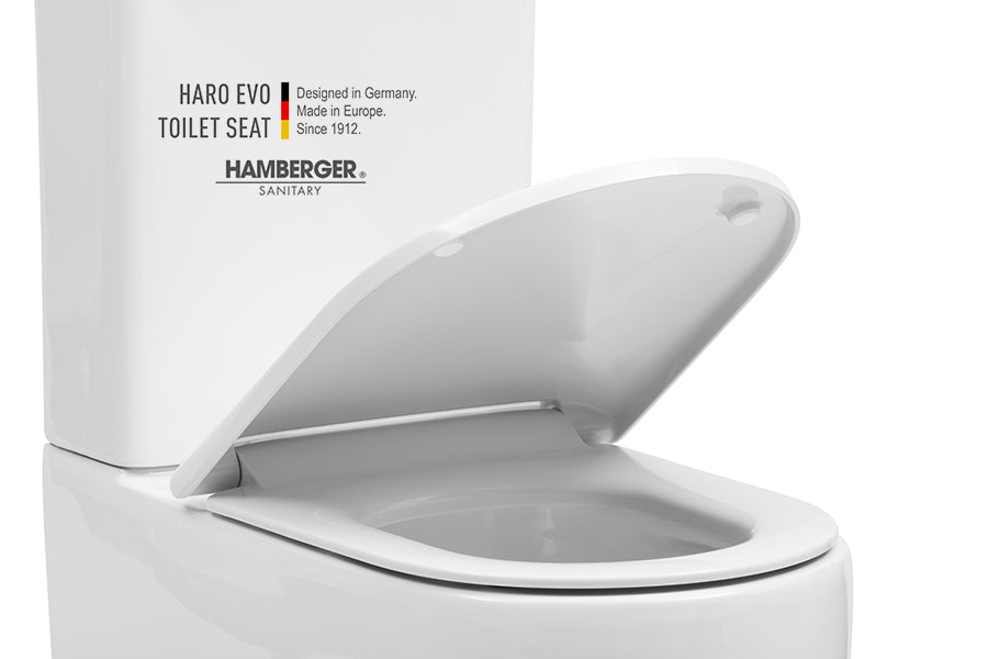 Hamberger EVO curved soft close toilet seat