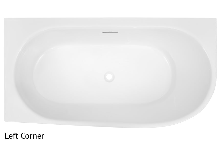 natalia back-to-corner freestanding bath