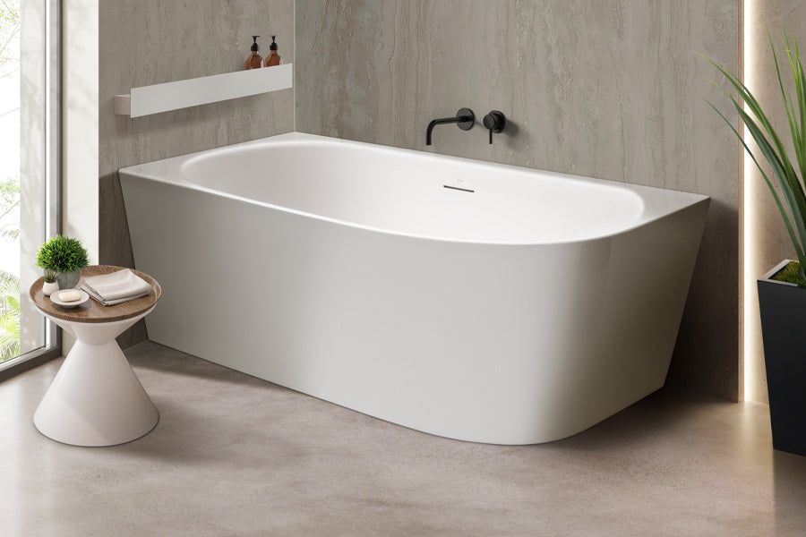 Natalia Back to Corner Freestanding Bath