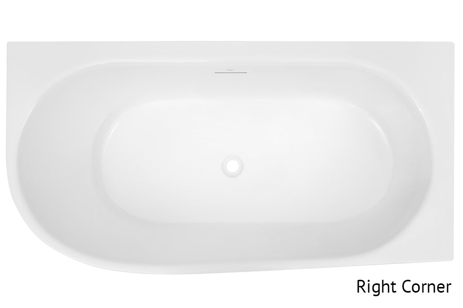 natalia back-to-corner freestanding bath