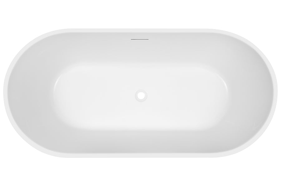 Decina Prezzo 1500/1700 Freestanding Bath with Integrated Overflow