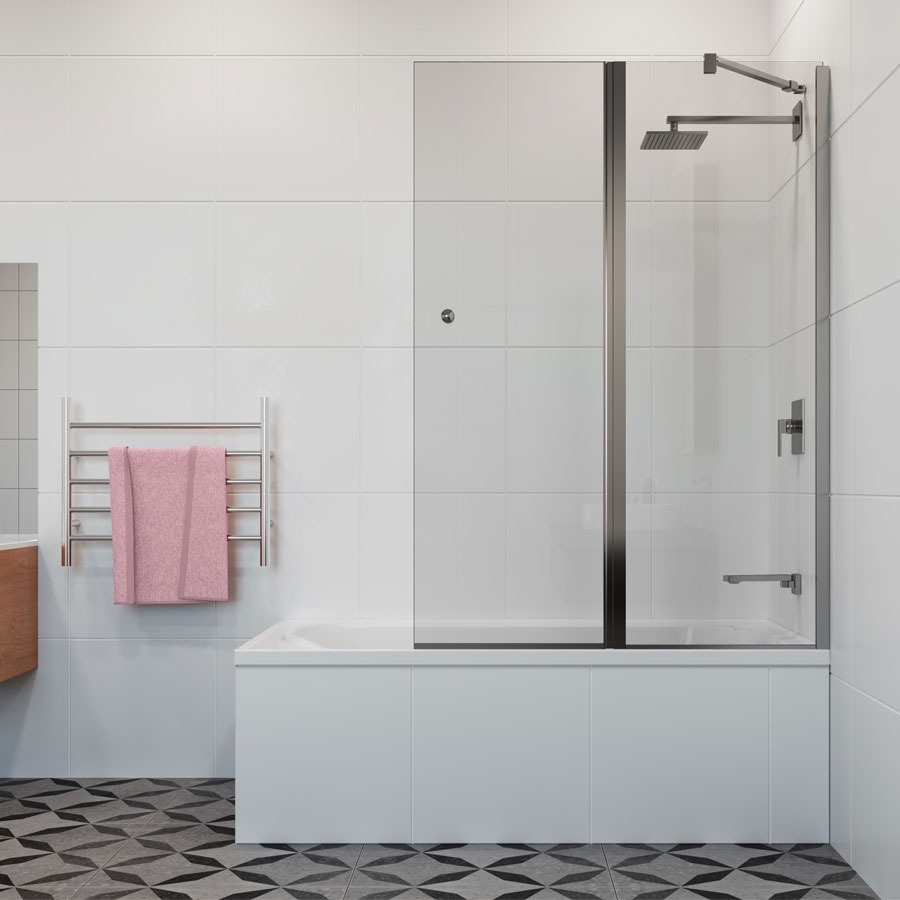 Decina Cascade Fixed/Swing Pivot Panel Bath Shower Screen