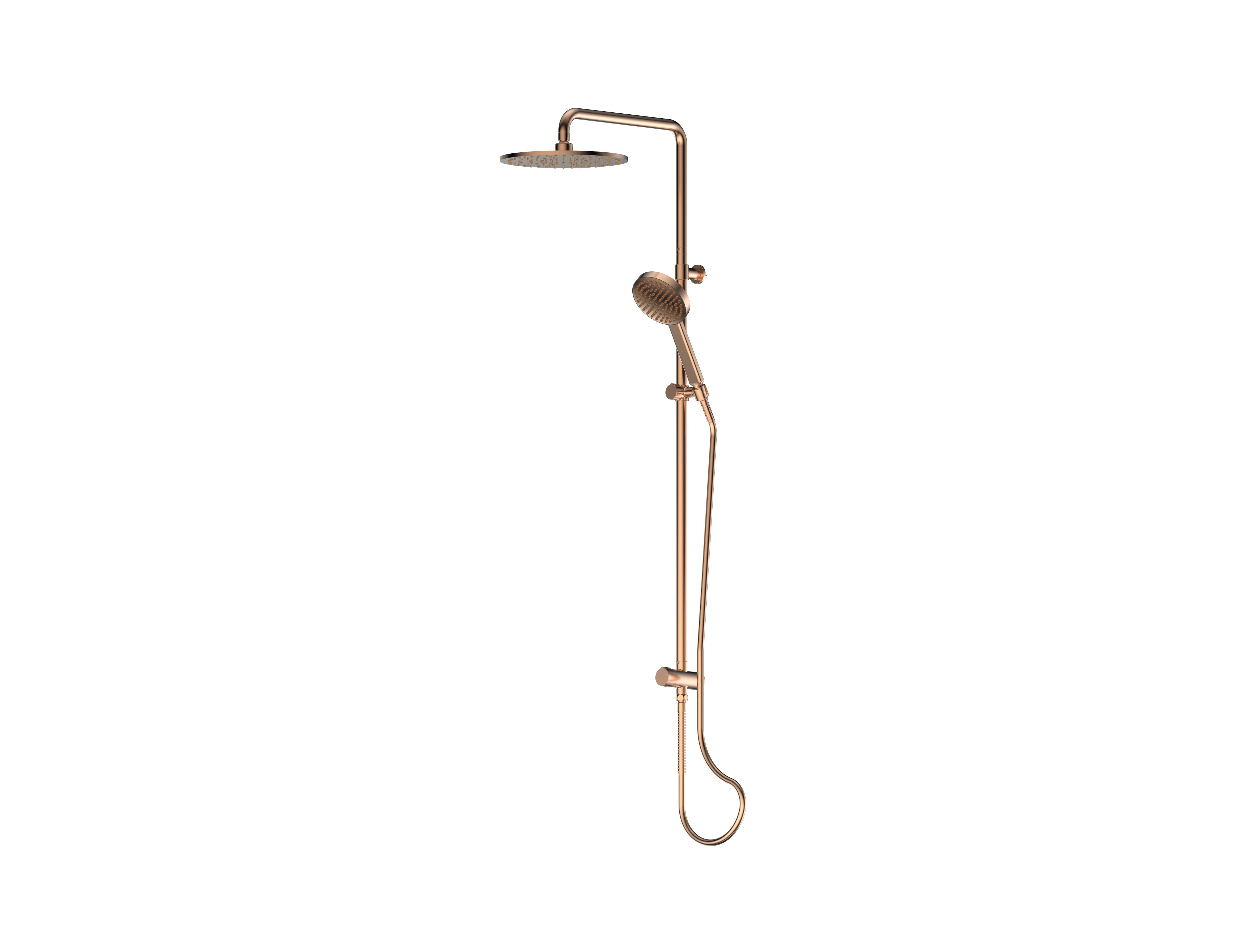 Lavish Brass Twin Rail Shower