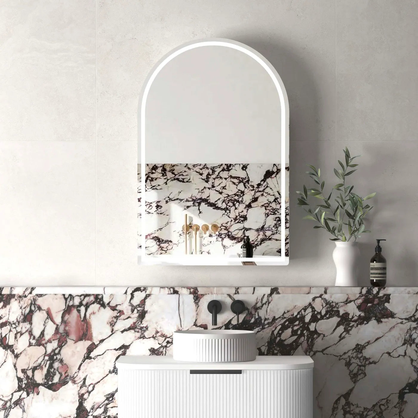Archie LED Shaving Cabinet - Neche Interiors
