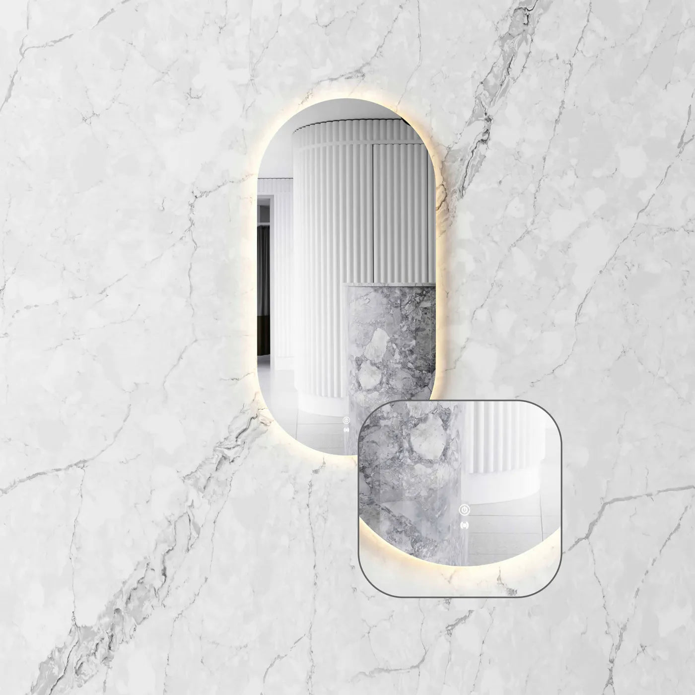 Noosa LED Frameless Mirror - Neche Interiors