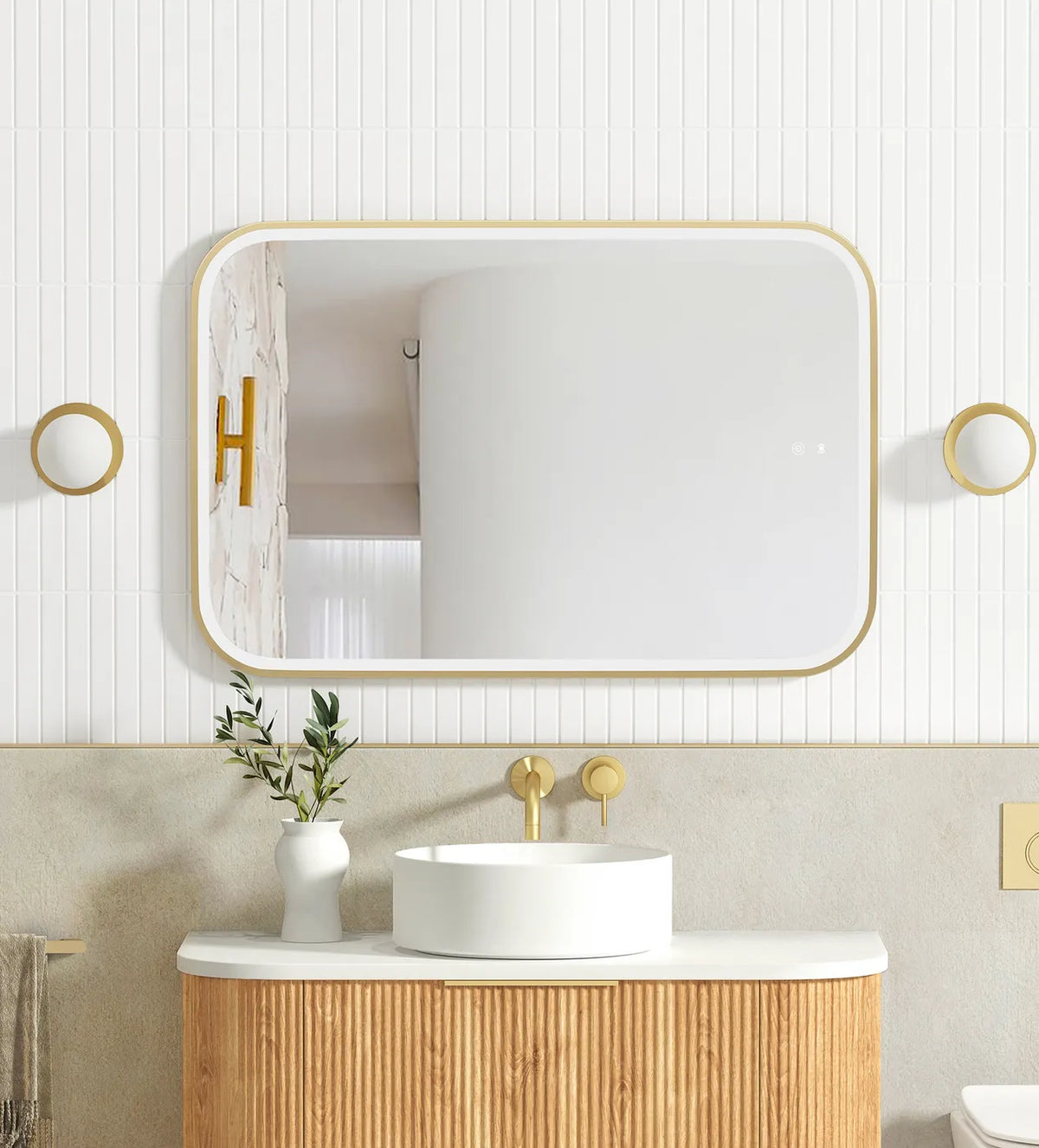 Newport LED Metal Frame Mirror