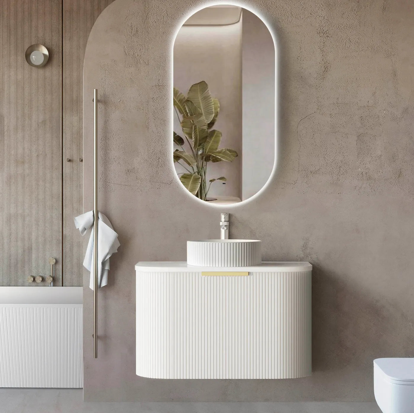 The Bondi Collection - Fluted Satin White - Neche Interiors