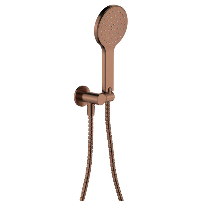 Kaya Hand Shower Round Plate Brushed Copper