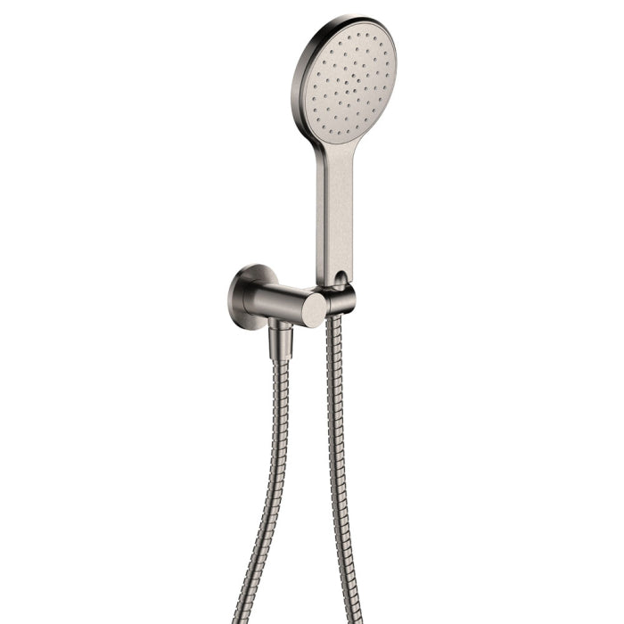 Kaya Hand Shower Round Plate Brushed Nickel