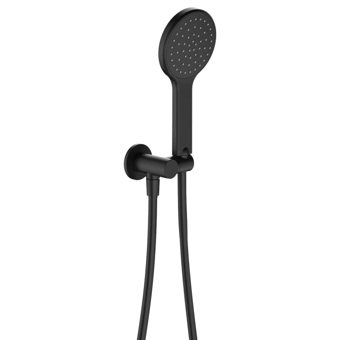 Kaya Hand Shower Round Plate Matte Black
