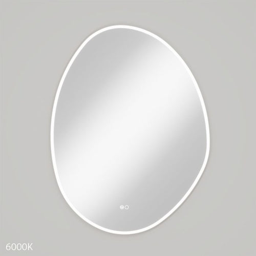 Pebble Asymmetrical LED Mirror