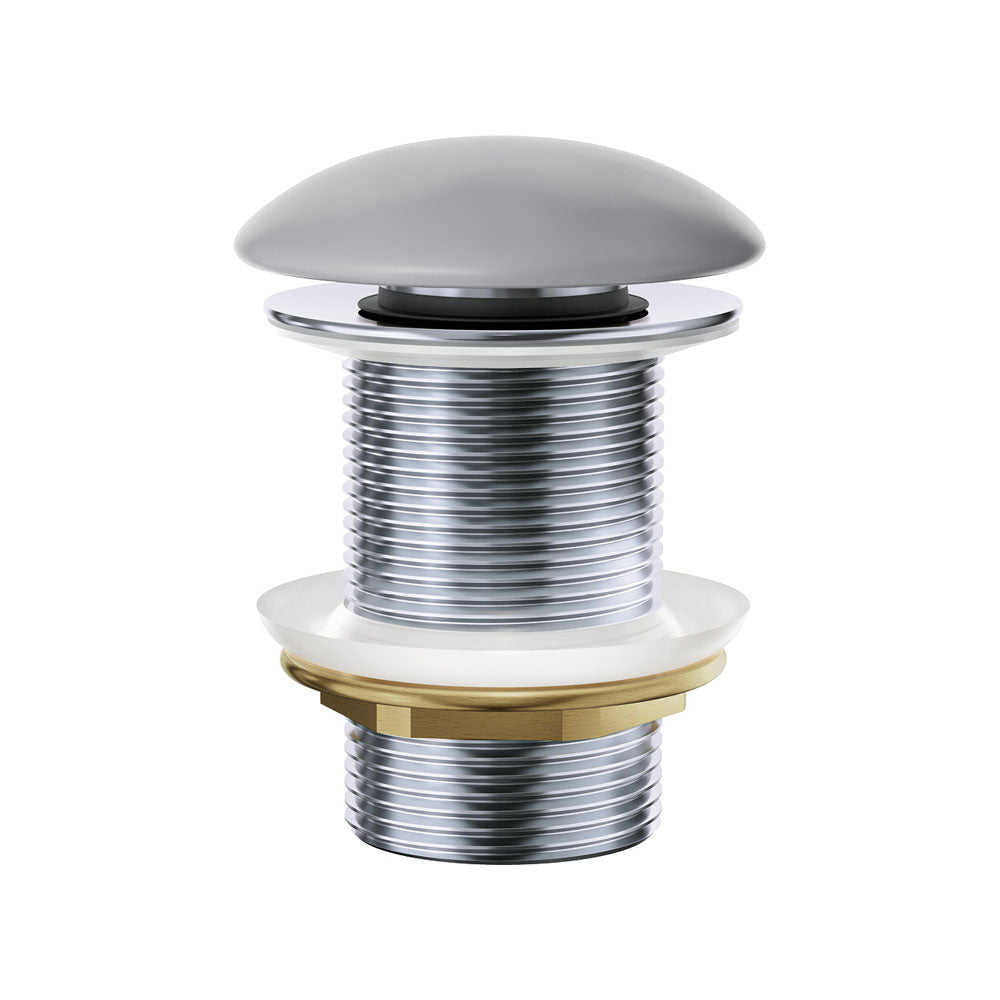 Fienza Pop-Up 32mm Non-Overflow Basin Waste, Matte Light Grey Ceramic Cap WAS59LG