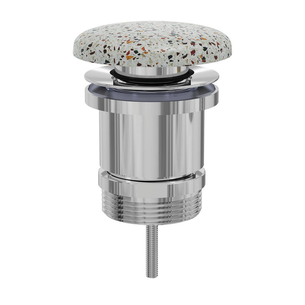 Fienza Universal Pop-Up / Pull-Out Basin Waste, Terrazzo Concrete WAS72TZ