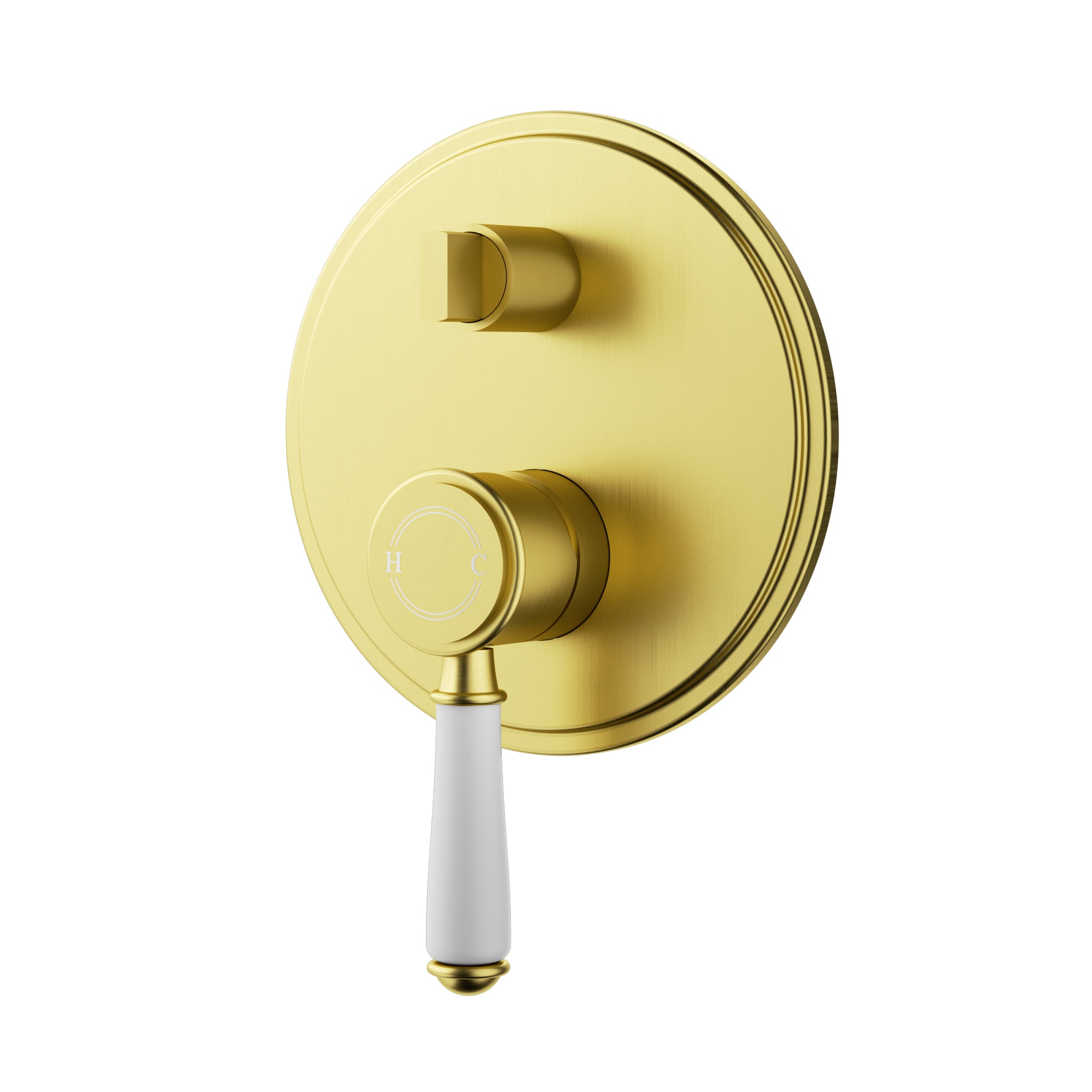 Clasico Wall Mixer Diverter Trim Kit / Ceramic Handle - Neche Interiors