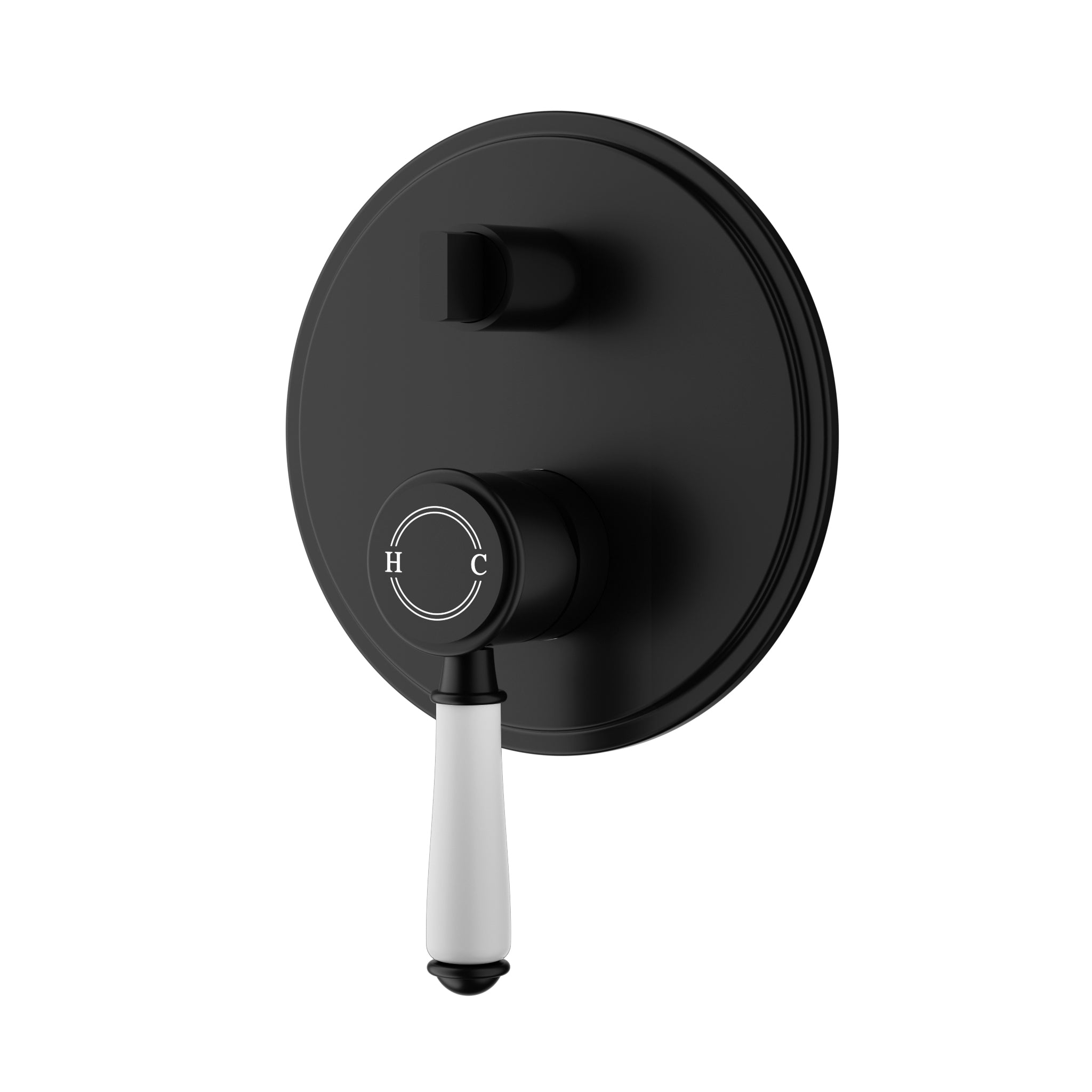 Clasico Wall Mixer Diverter Trim Kit / Ceramic Handle - Neche Interiors