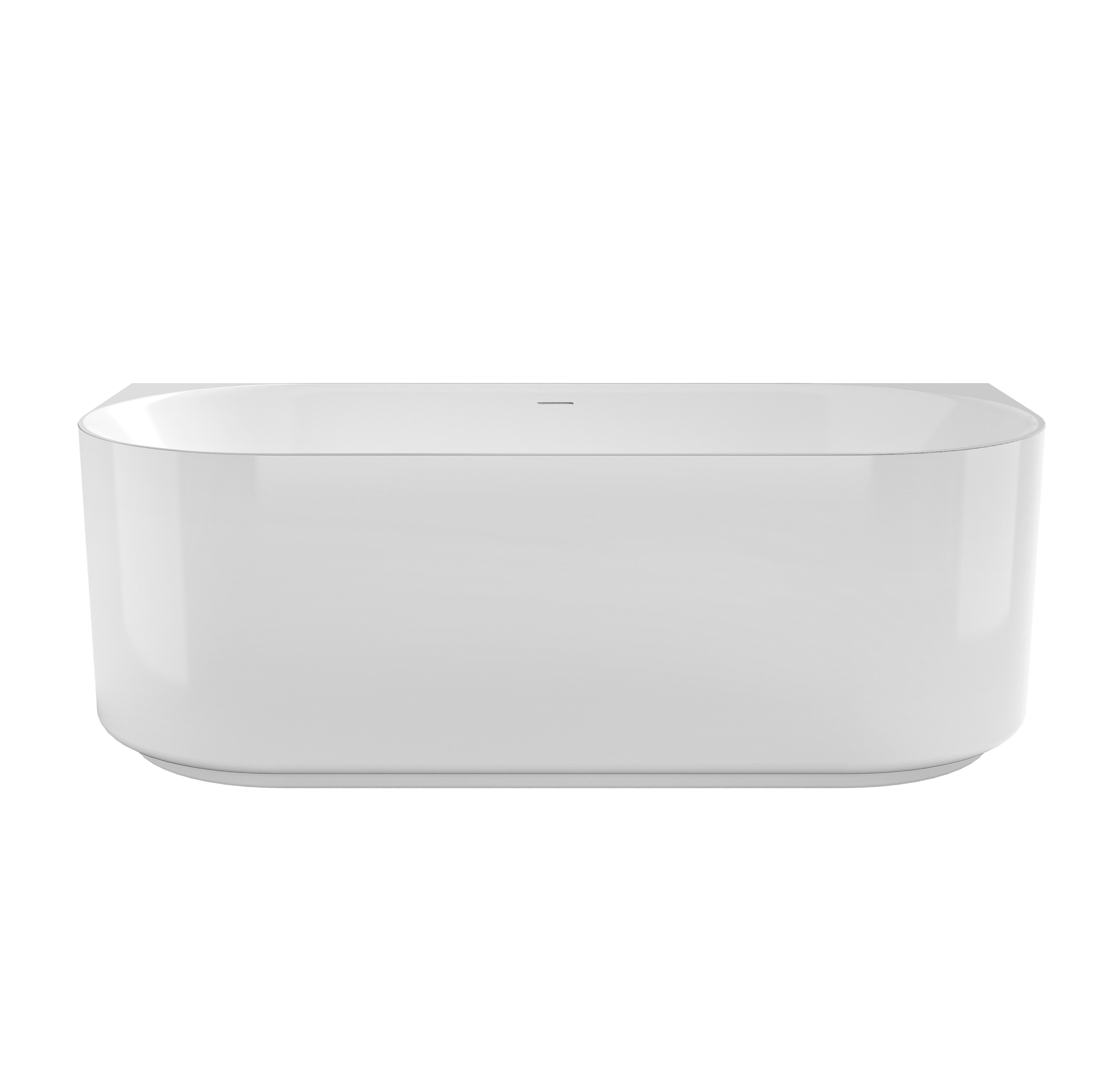 Attica Celine 1700 Gloss White Back-to-Wall Multi-fit Bath with Overflow