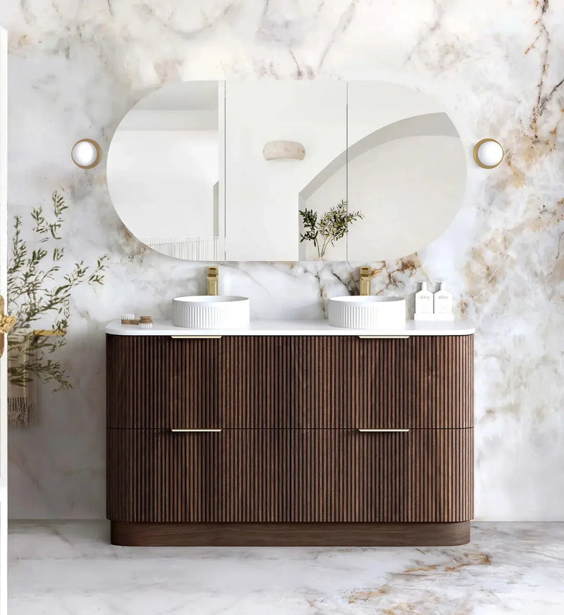 Otti Havana Floorstanding Vanity - Sable Walnut - 1500mm