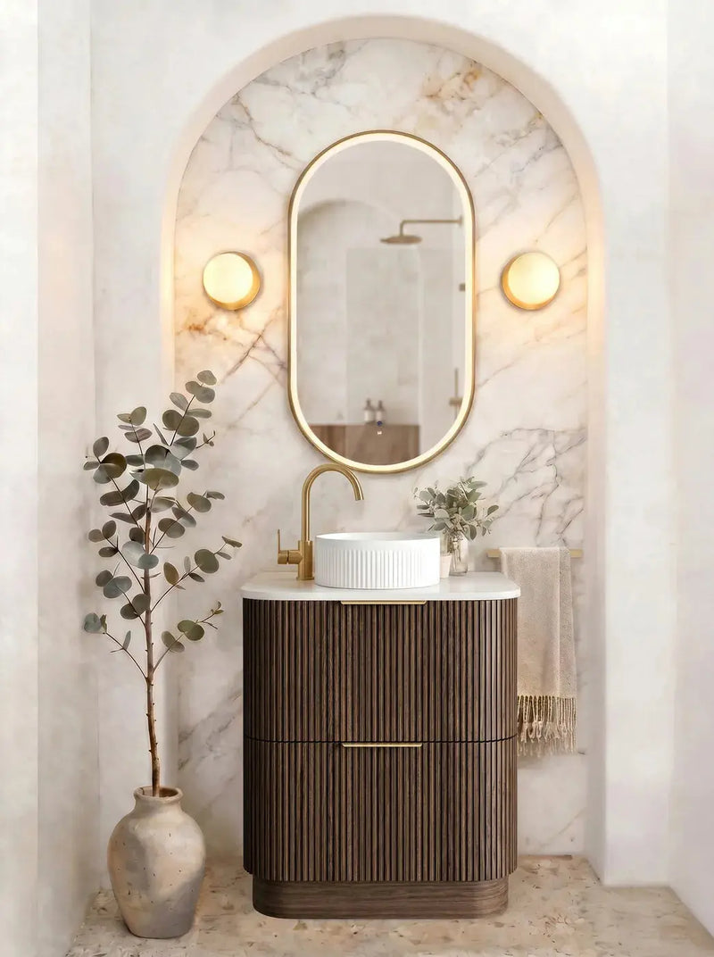 Otti Havana Floorstanding Vanity - Sable Walnut - 750mm