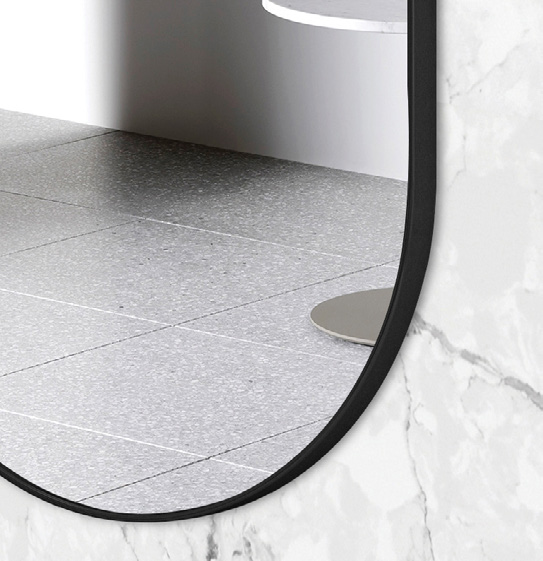 Otti Noosa Metal Frame Mirror Matte Black