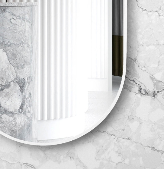 Otti Noosa Metal Frame Mirror Matte White