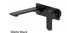 Otti Oskar Wall Basin Mixer Matte Black