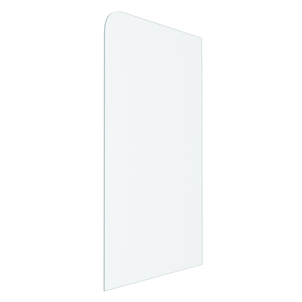 Frameless Shower Screen With 200mm Radius Curve - Neche Interiors