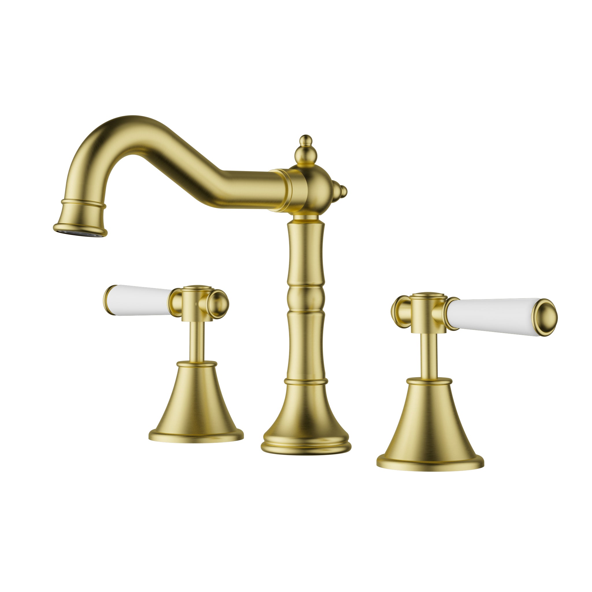 Clasico Basin Set Ceramic Hahdle In Lead Free - Neche Interiors
