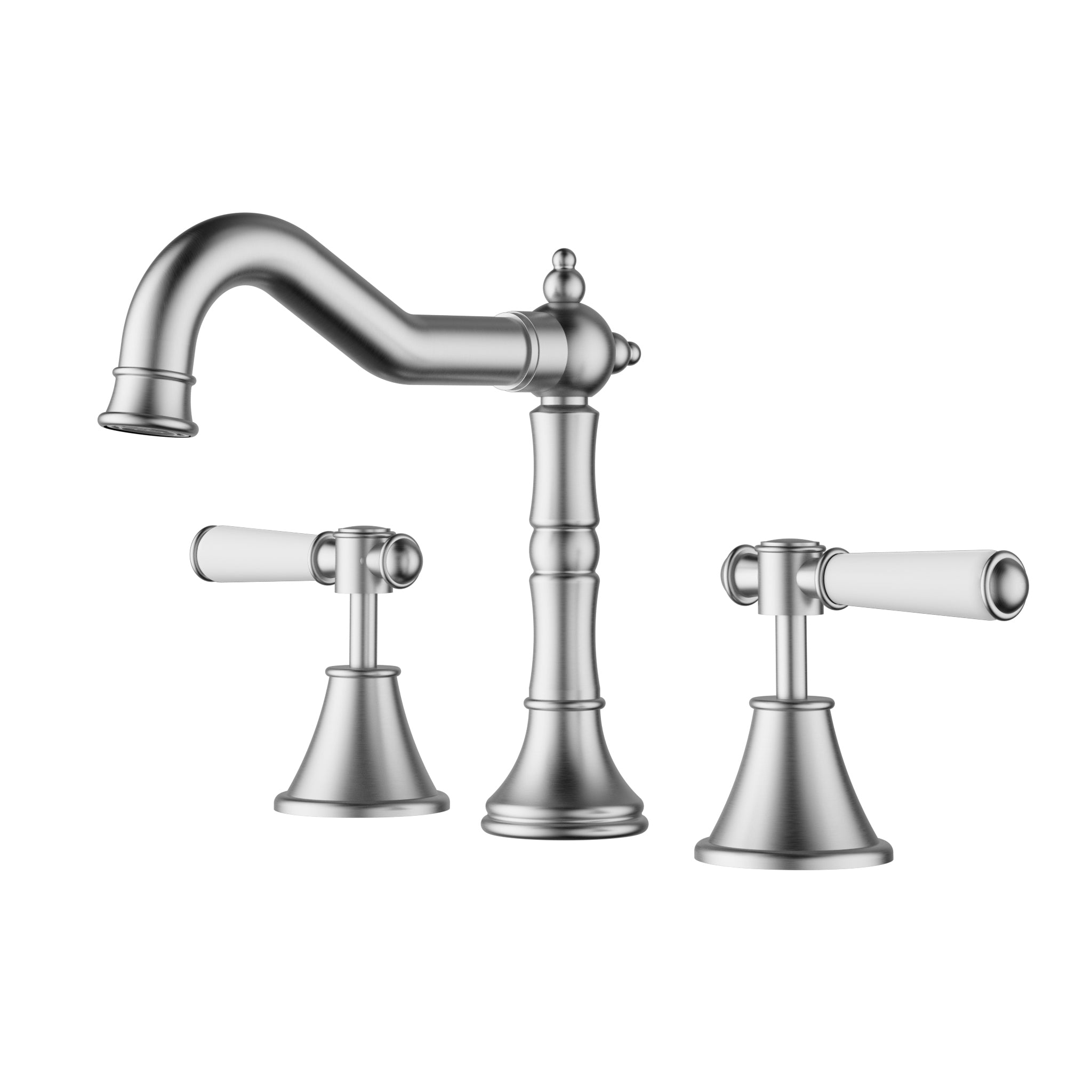 Clasico Basin Set Ceramic Hahdle In Lead Free - Neche Interiors