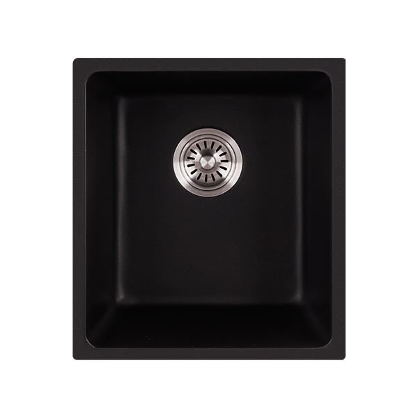 Cora Black Undermount Granite Sink 395x445x220 - Matt Black