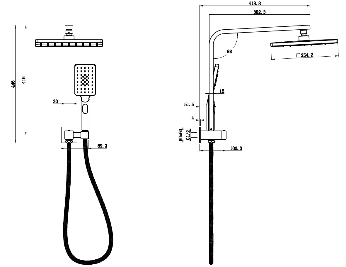 Sando Shower Set Mini Multifunction