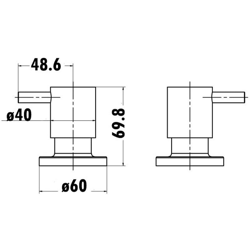 Wall Top Assemblies Extended Spindle - Neche Interiors