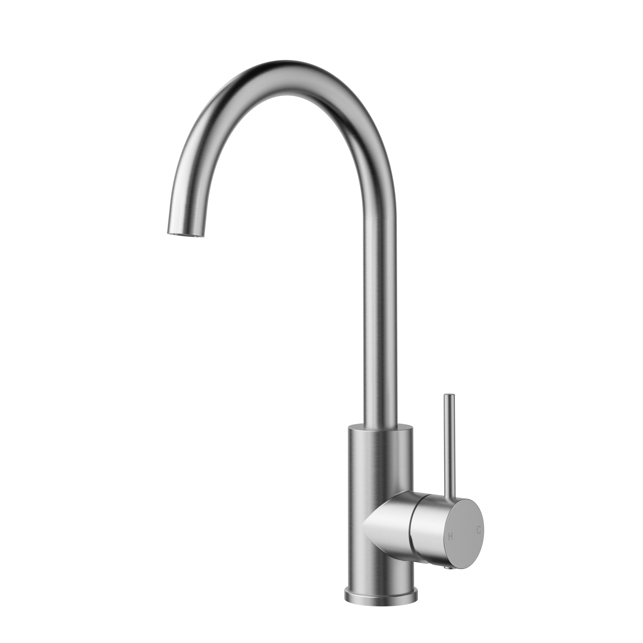 Otus Slimline SS304  Sink Mixer Gooseneck Stainless Steel