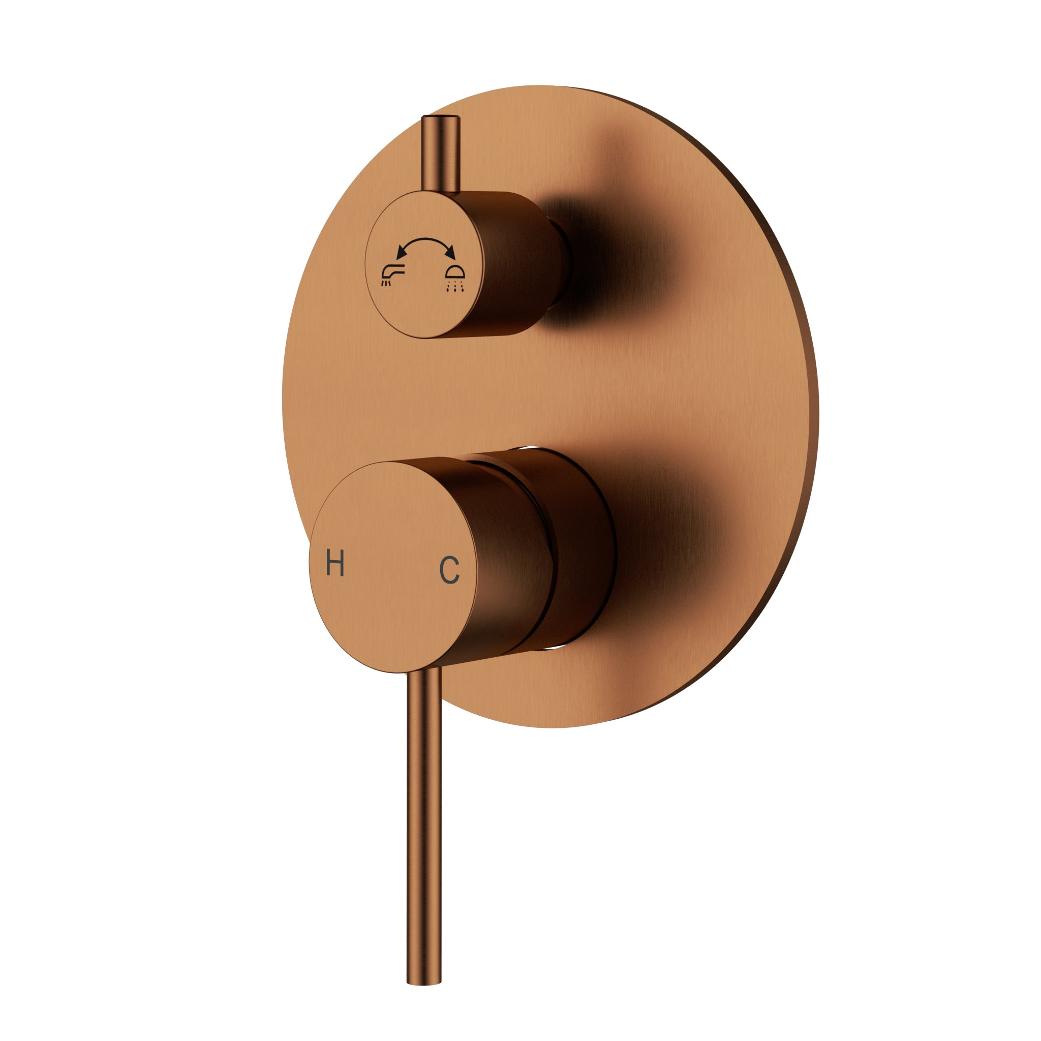 Otus Slimline Wall Mixer With Diverter - Neche Interiors
