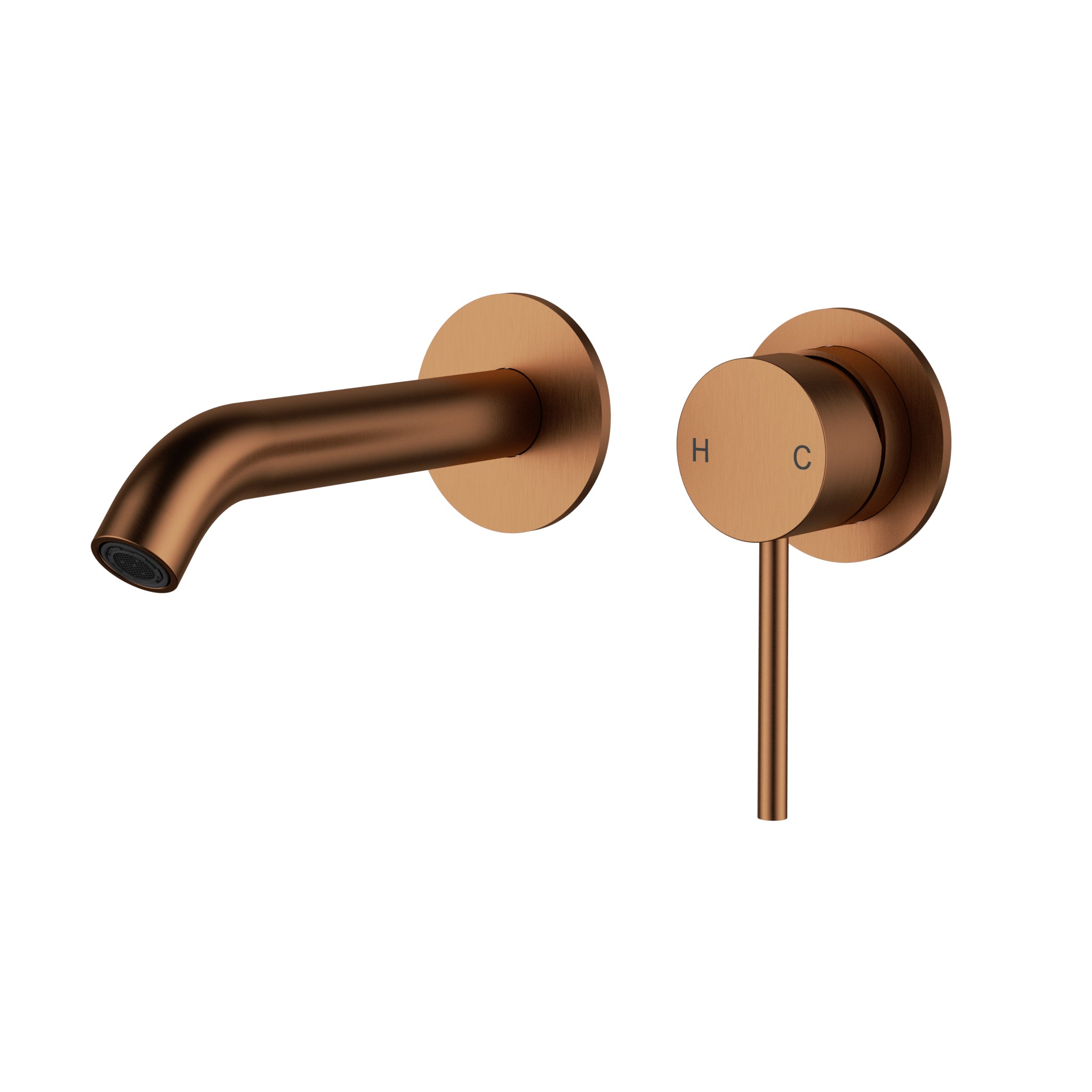 Otus Slimline Wall Basin Mixer (Separated Back Plate) - Neche Interiors