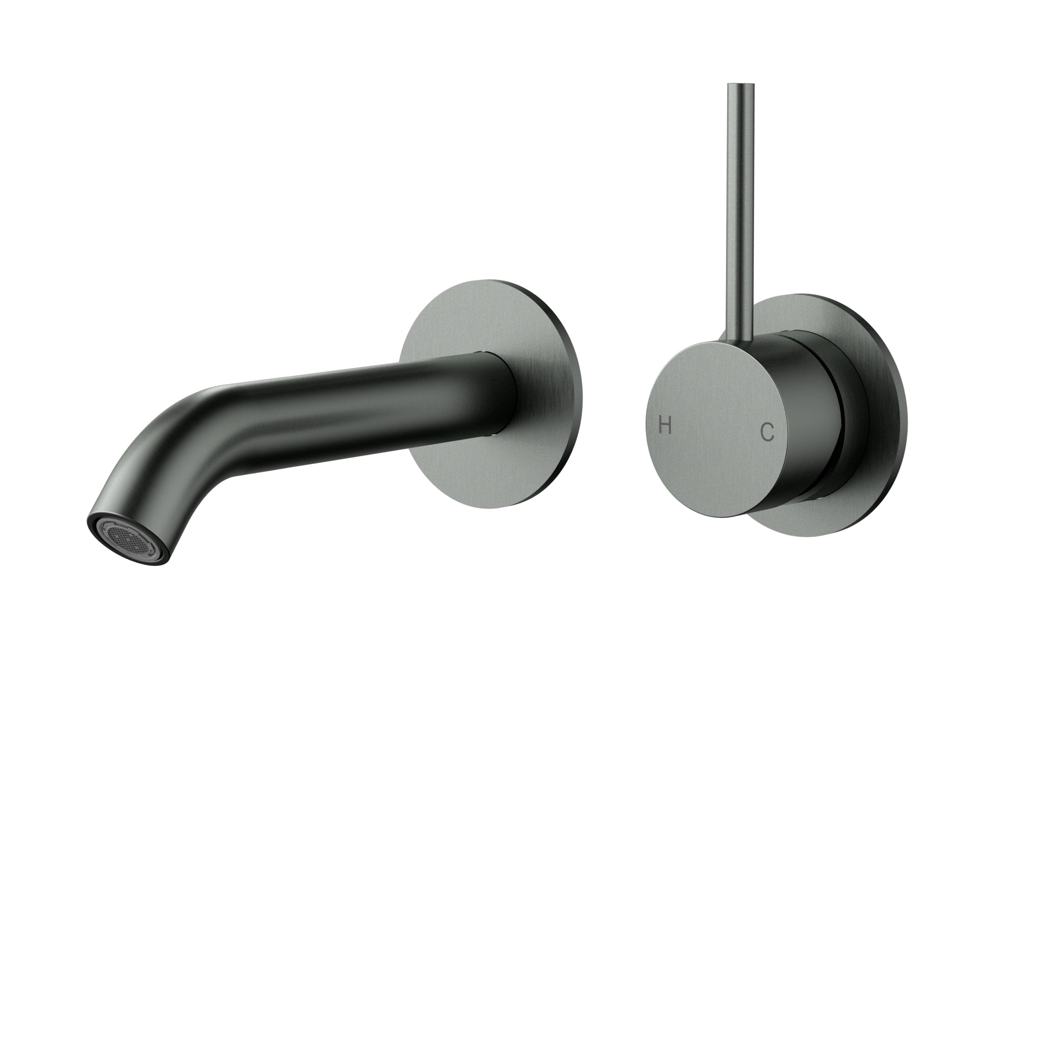 Otus Slimline Lever Up Wall Basin Mixer (Separated Back Plate)