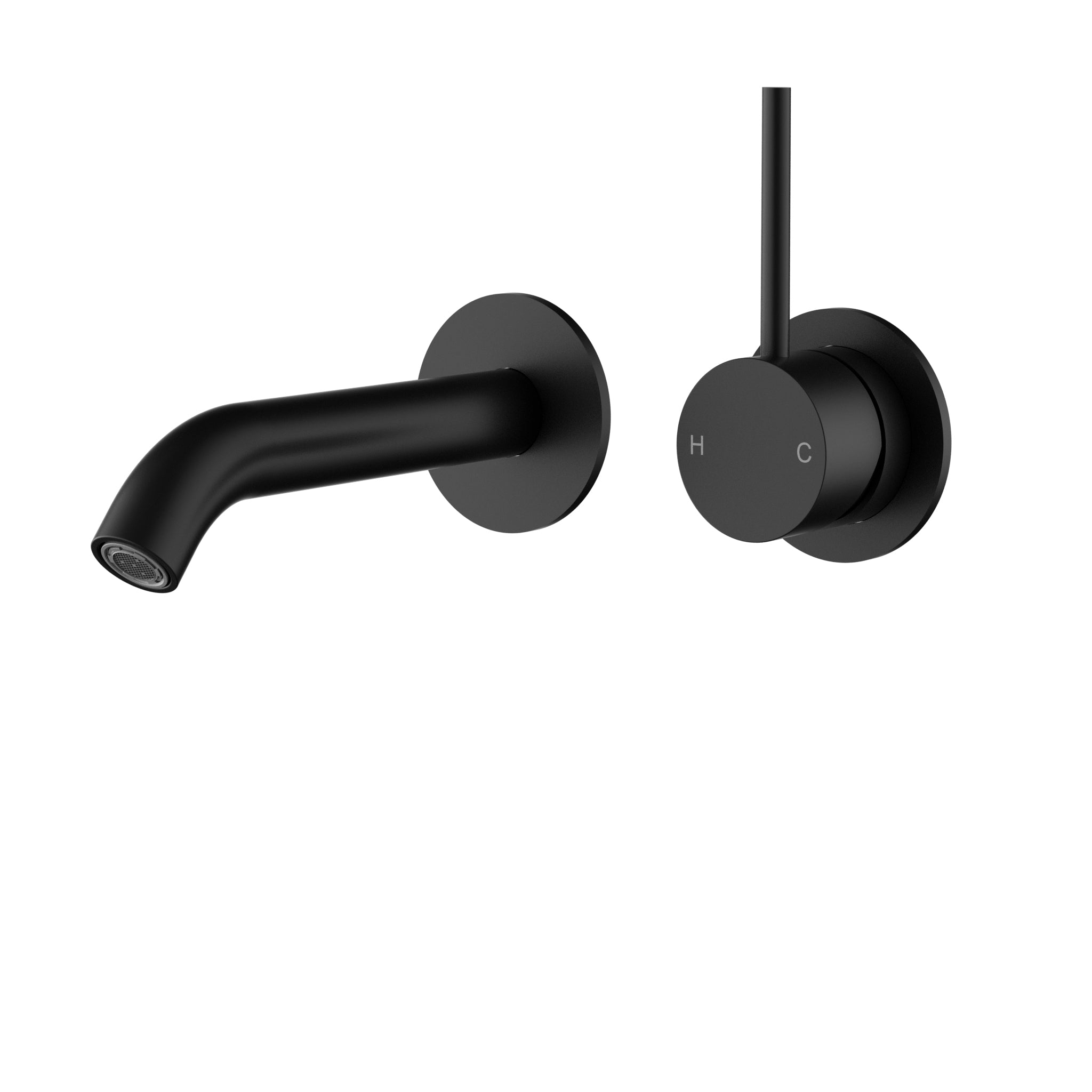 Otus Slimline Lever Up Wall Basin Mixer (Separated Back Plate)