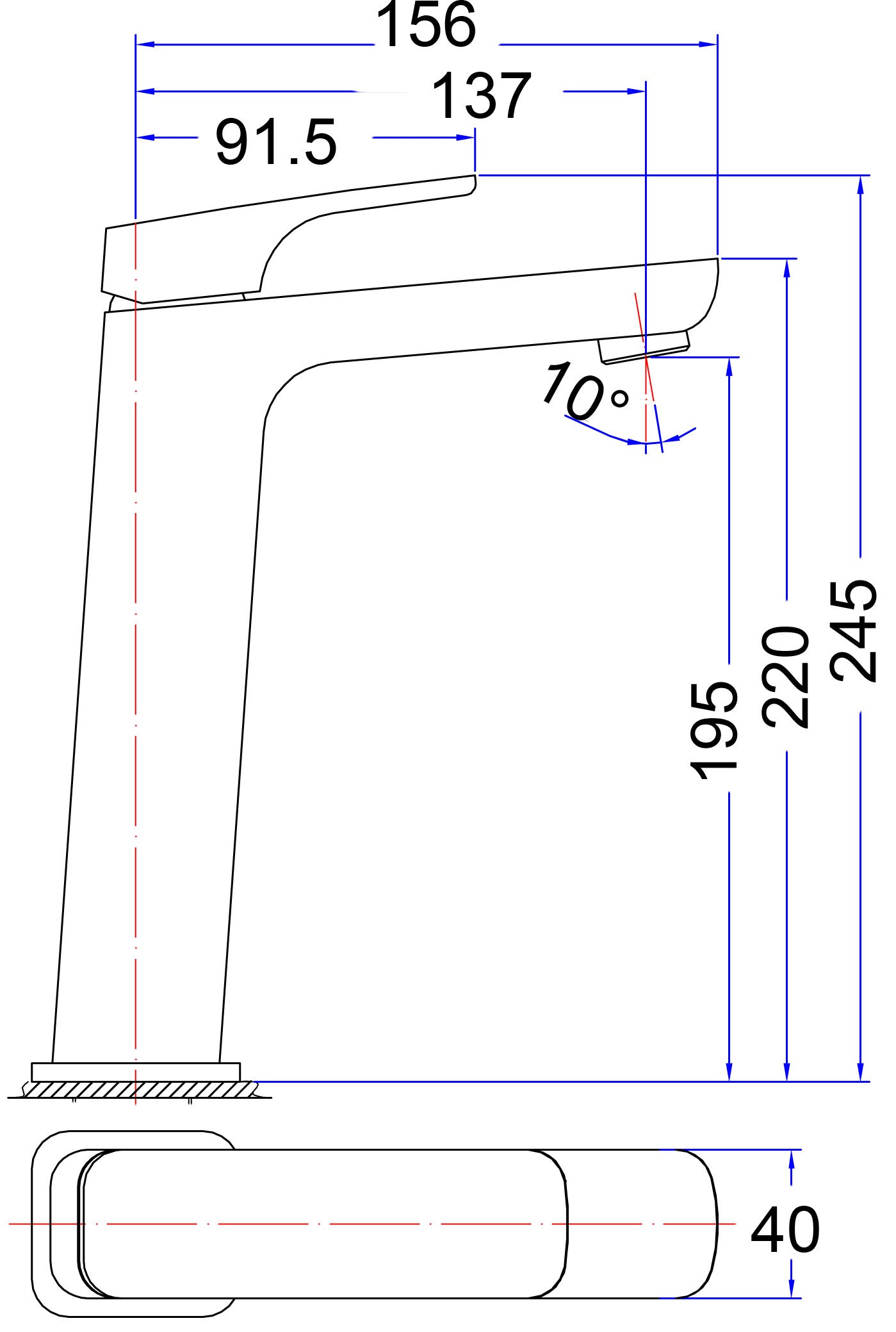 Eden Tall Basin Mixer - Neche Interiors