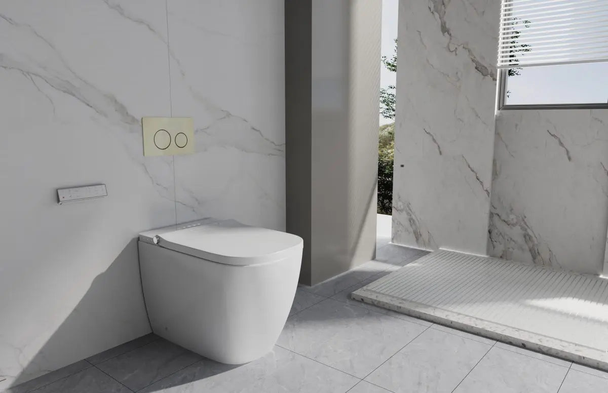 Novus Soft Square Floor Standing Smart Bidet Suite - Neche Interiors