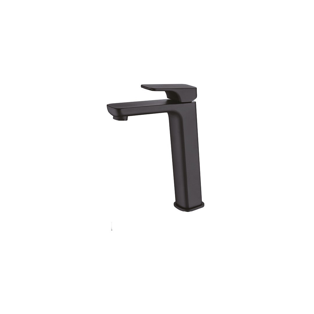 Cubed Tall Matte Black Basin Mixer - Neche Interiors