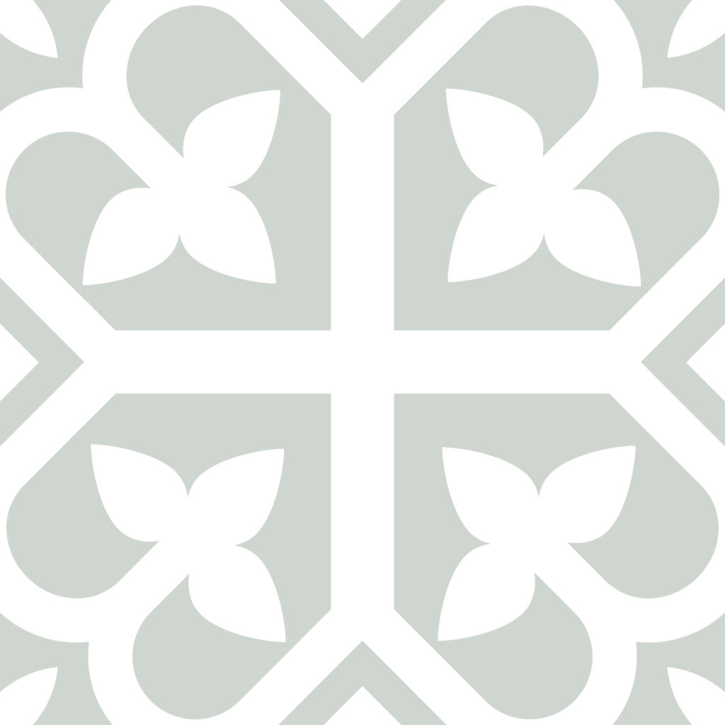 Picasso Bloom Pale Green - 200x200 - Quality Tiles - Neche Interiors