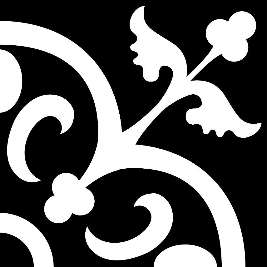Picasso Crest - Black - Neche Interiors