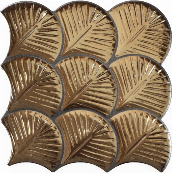 Scale Shell Gold - 300.7��300.7 Interlocking - Quality Tiles - Neche Interiors